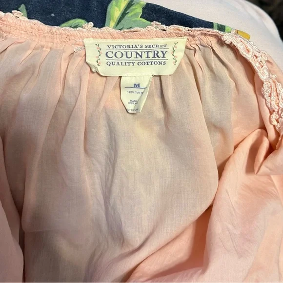 Rare 90s Victoria's Secret Country Quality Cottons oversized and sheer - Picture 2 of 13